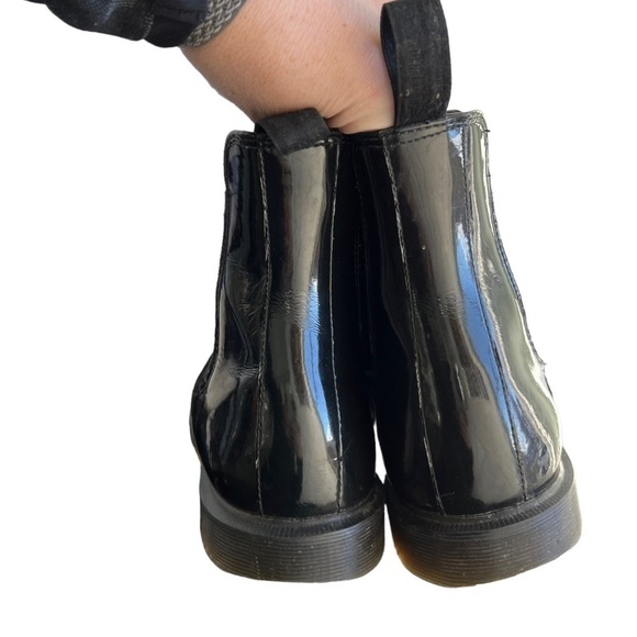 Dr. Martens - Faun Black Patent Leather Slip On Chelsea Boot Sz 9 - Picture 5 of 14